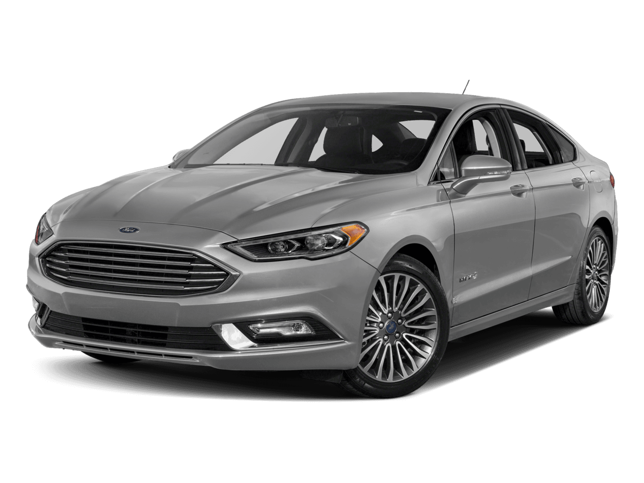 2017 Ford Fusion Hybrid Titanium FWD - Front 3/4, facing to the left