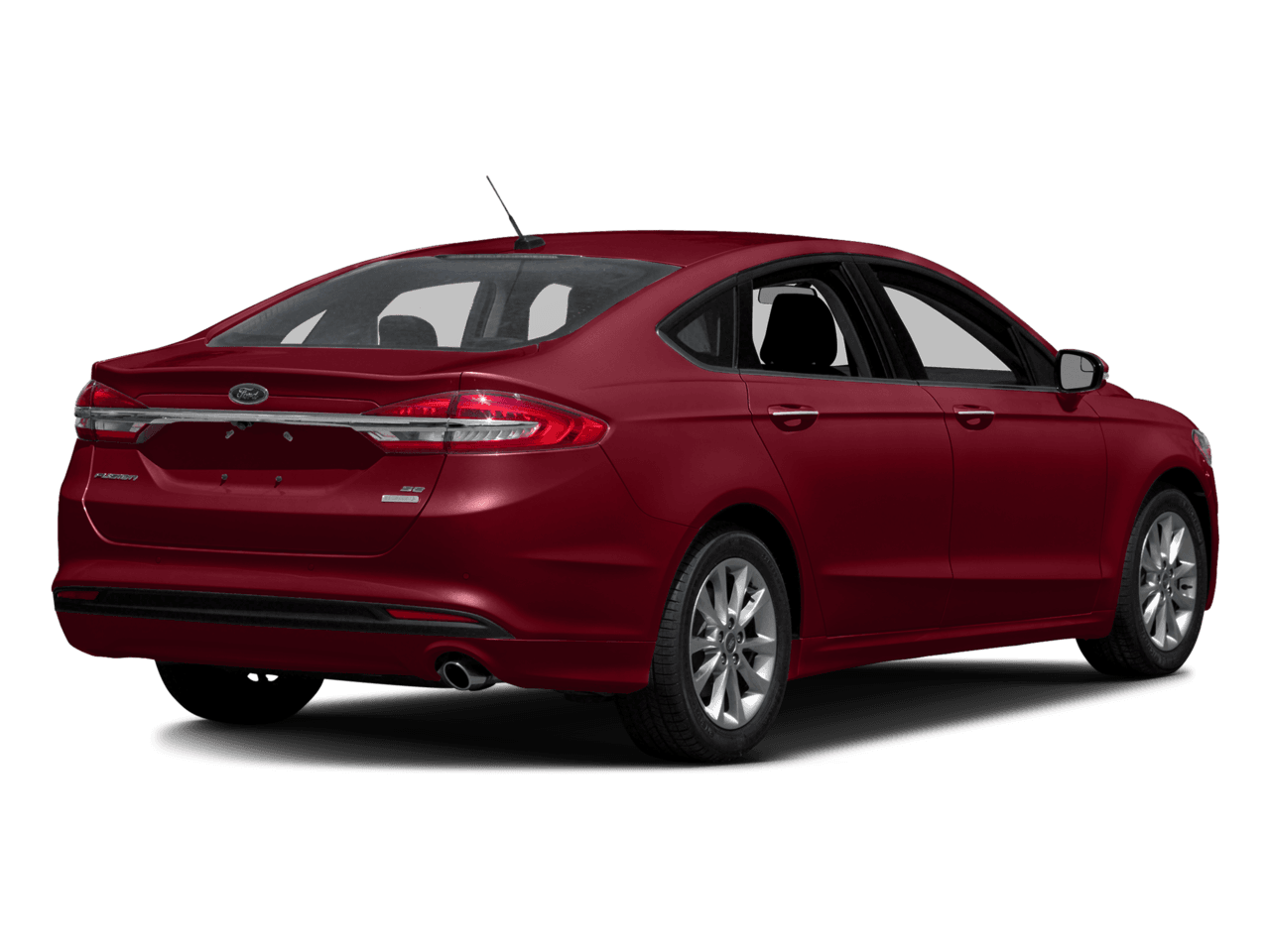 2017 Ford Fusion S FWD - Rear 3/4, facing to the right
