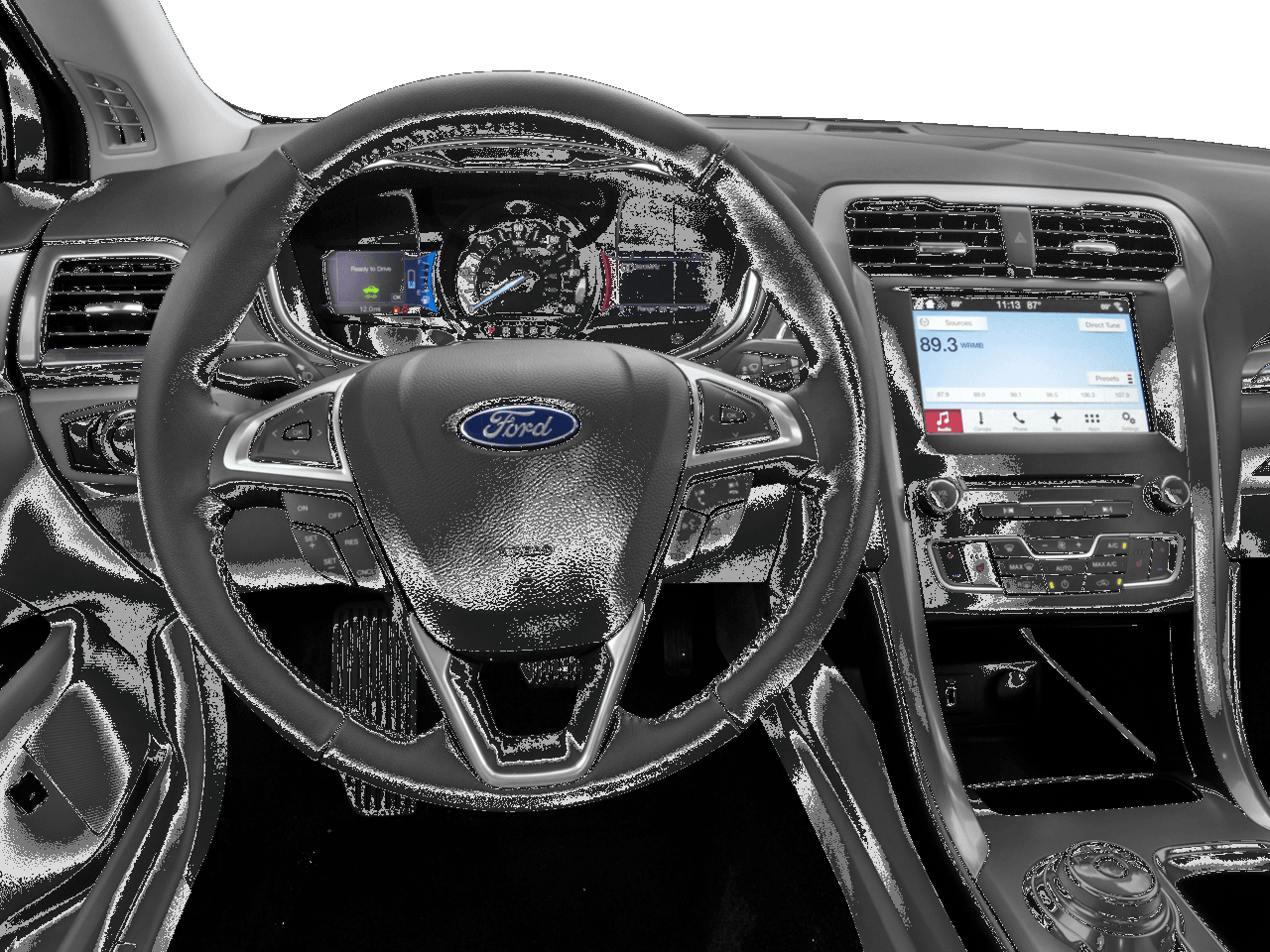 2017 Ford Fusion Hybrid S FWD - Interior Drivers Dash