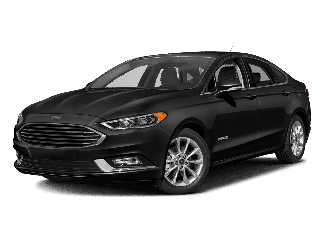 2017 Ford Fusion Hybrid S FWD - Front 3/4, facing to the left