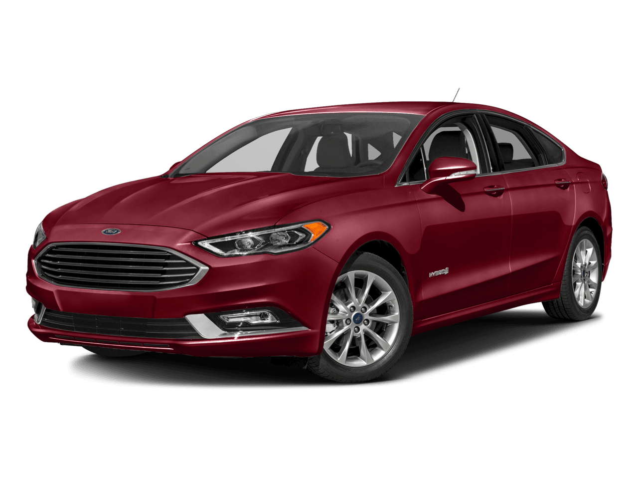 2017 Ford Fusion Hybrid S FWD - Front 3/4, facing to the left