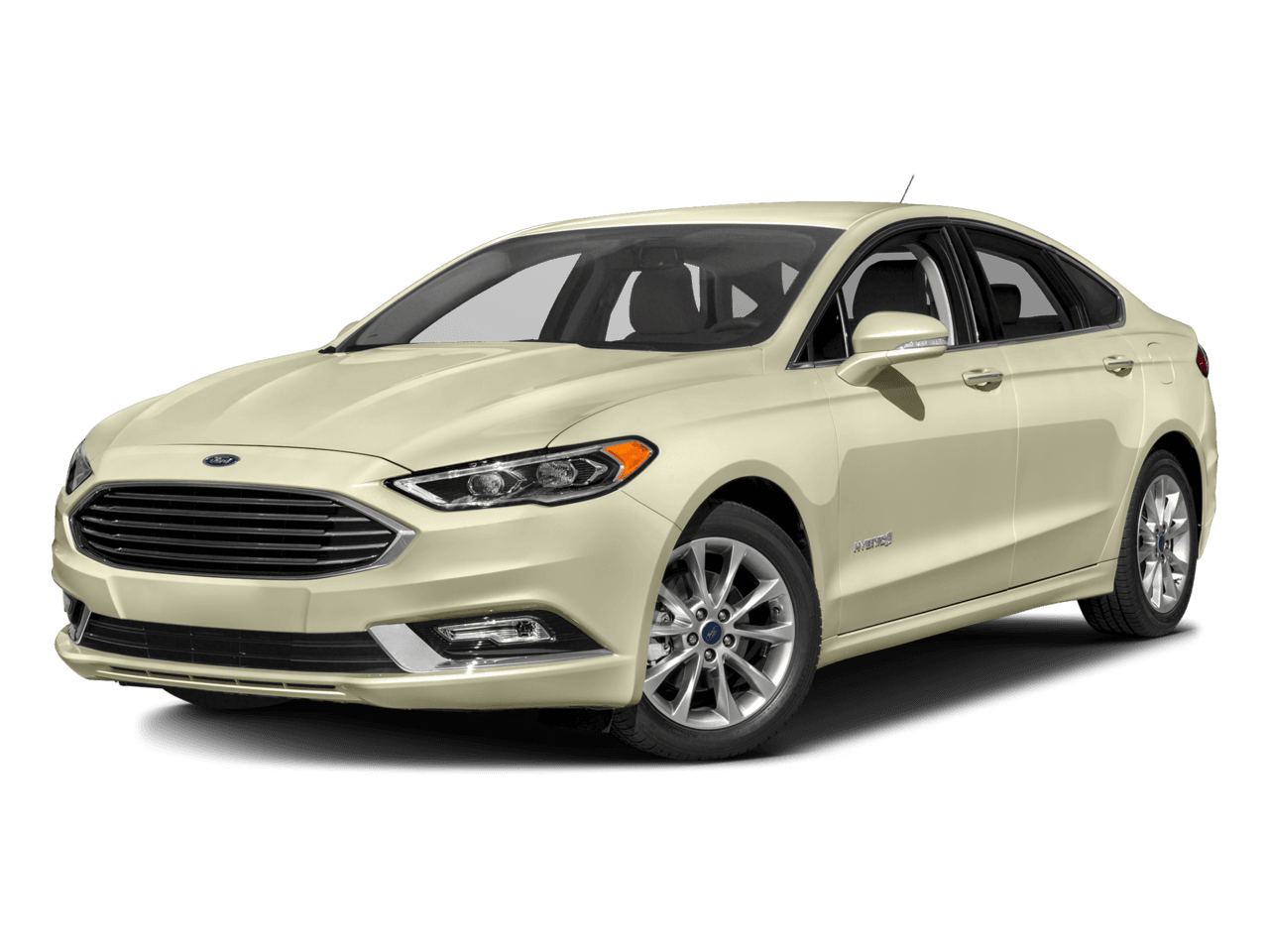2017 Ford Fusion Hybrid S FWD - Front 3/4, facing to the left