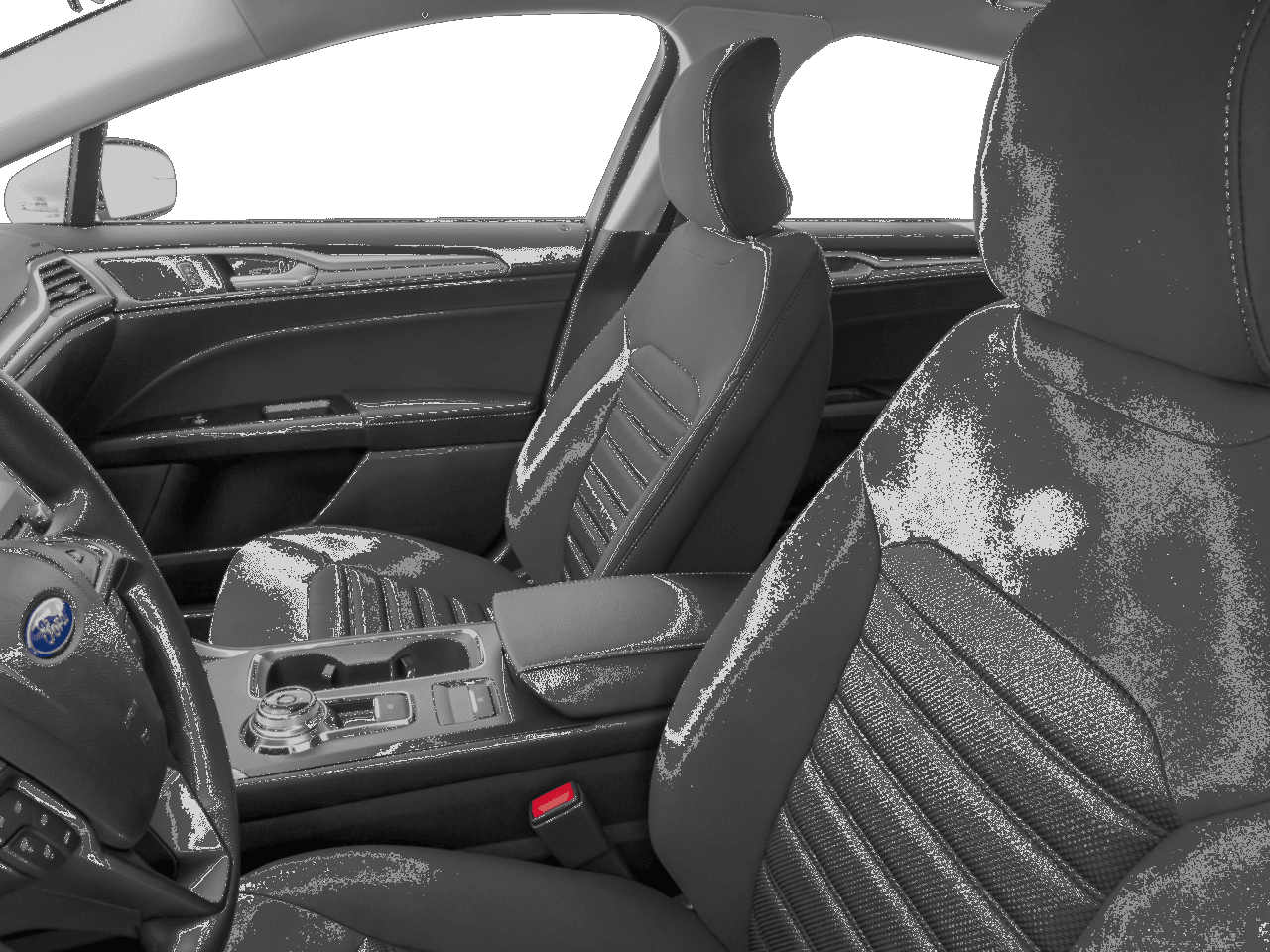 2017 Ford Fusion SE AWD - Interior Driver's Side with Door Open, Front Seat Feature