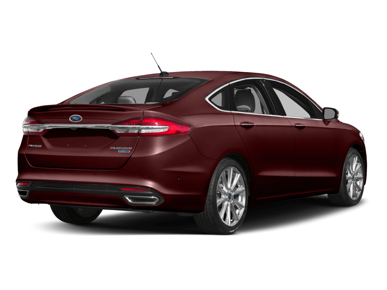 2017 Ford Fusion Platinum AWD - Rear 3/4, facing to the right