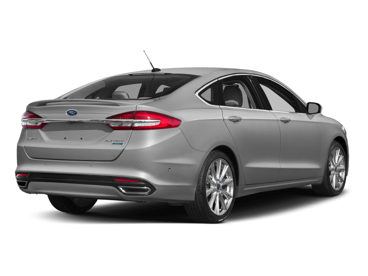 2017 Ford Fusion Platinum AWD - Rear 3/4, facing to the right