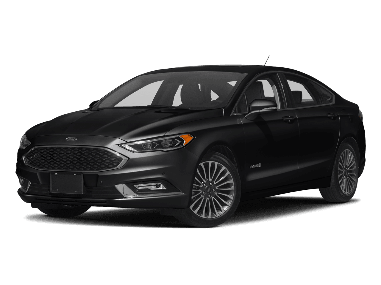 2017 Ford Fusion Hybrid Platinum FWD - Front 3/4, facing to the left