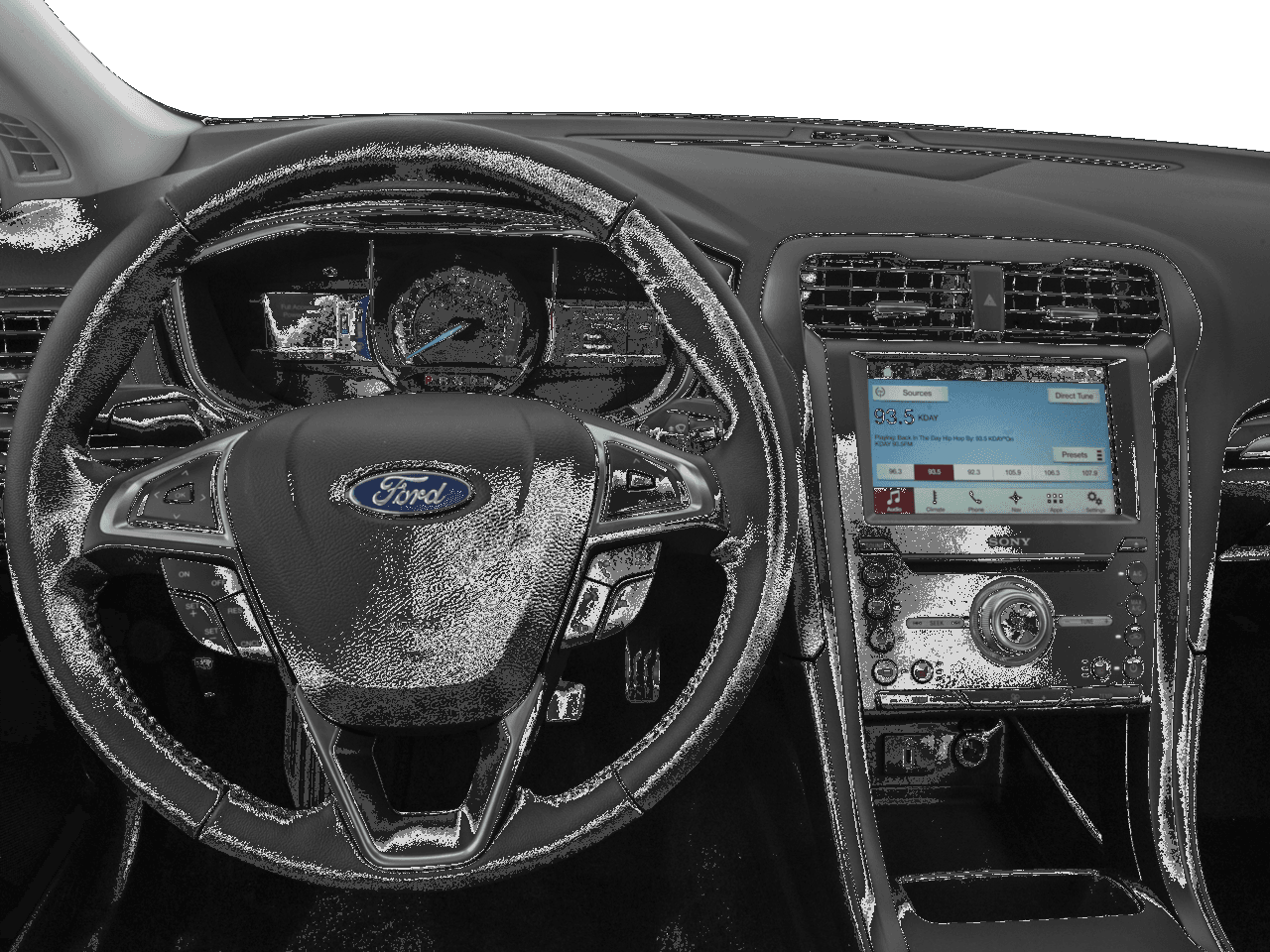 2017 Ford Fusion Energi Titanium FWD - Interior Drivers Dash