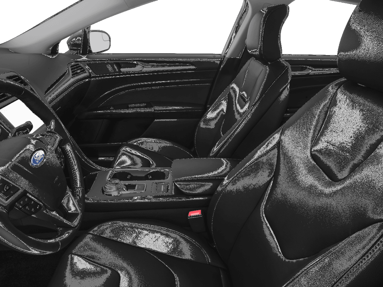 2017 Ford Fusion Energi Titanium FWD - Interior Driver&#039;s Side with Door Open, Front Seat Feature