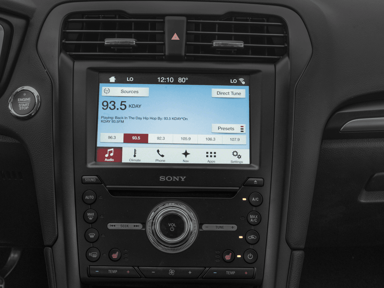 2017 Ford Fusion Energi Titanium FWD - Interior Stereo System