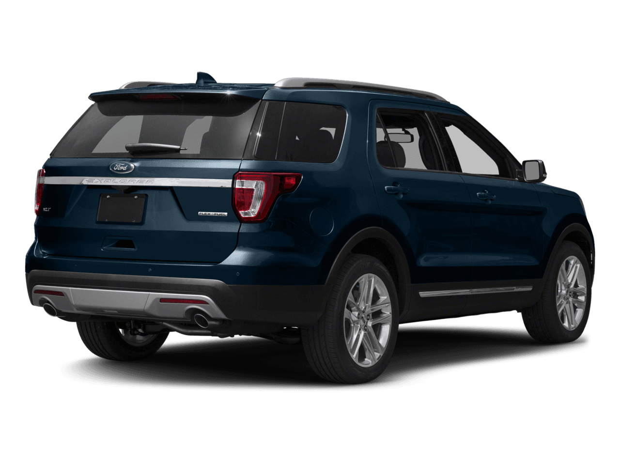 2017 Ford Explorer XLT FWD - Rear 3/4, facing to the right