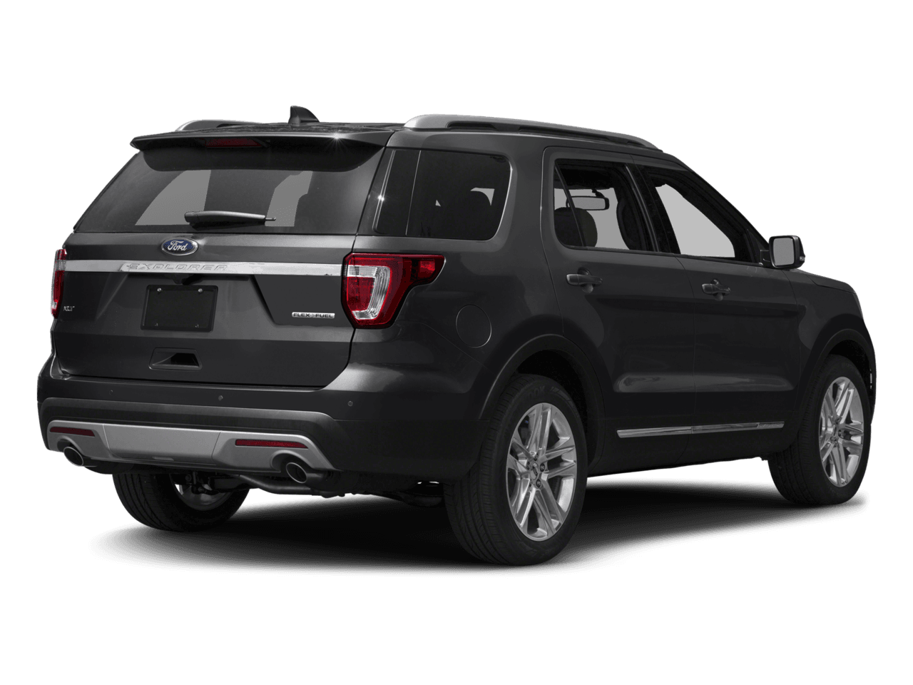 2017 Ford Explorer XLT FWD - Rear 3/4, facing to the right