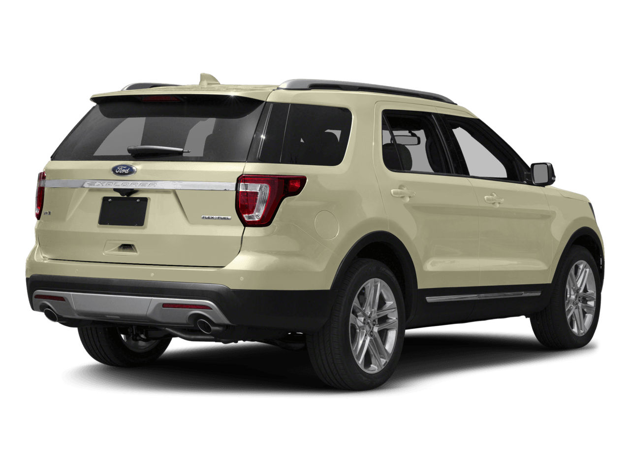 2017 Ford Explorer XLT FWD - Rear 3/4, facing to the right