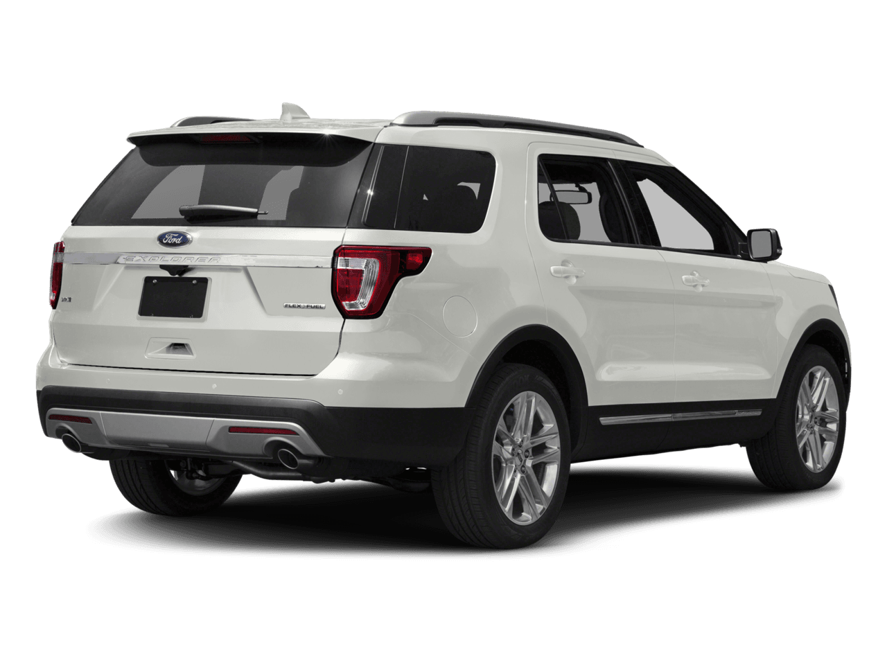 2017 Ford Explorer XLT FWD - Rear 3/4, facing to the right