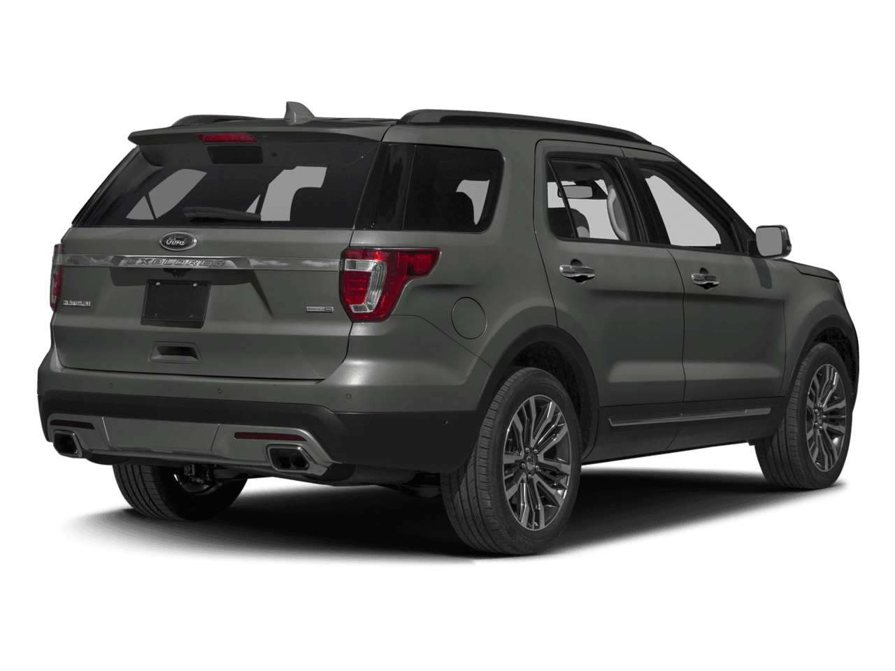 2017 Ford Explorer Platinum 4WD - Rear 3/4, facing to the right