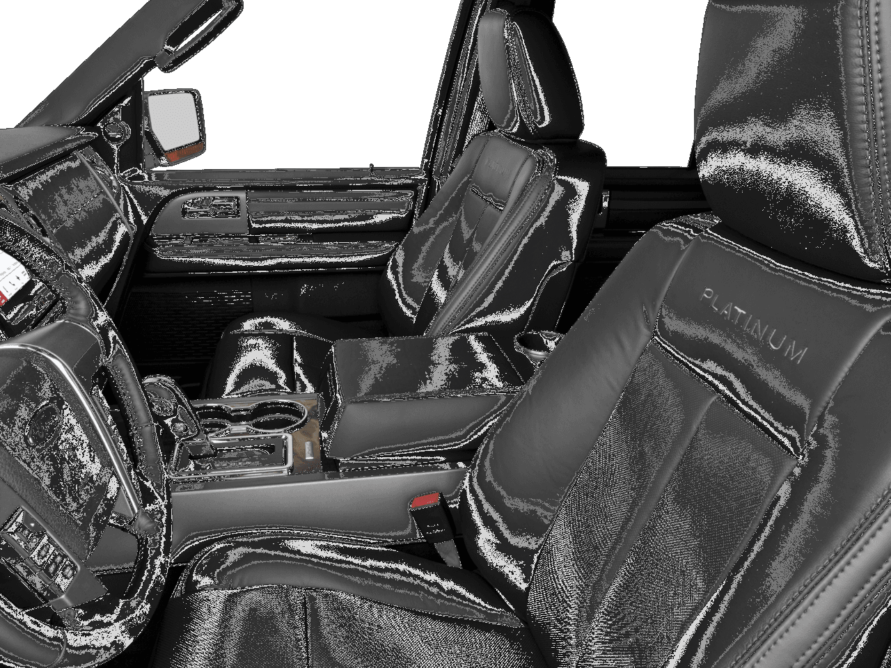 2017 Ford Expedition Platinum 4x4 - Interior Driver's Side with Door Open, Front Seat Feature