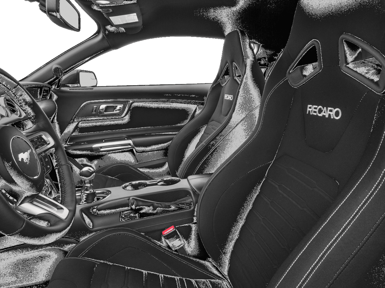 2017 Ford Mustang GT Fastback - Interior Driver's Side with Door Open, Front Seat Feature