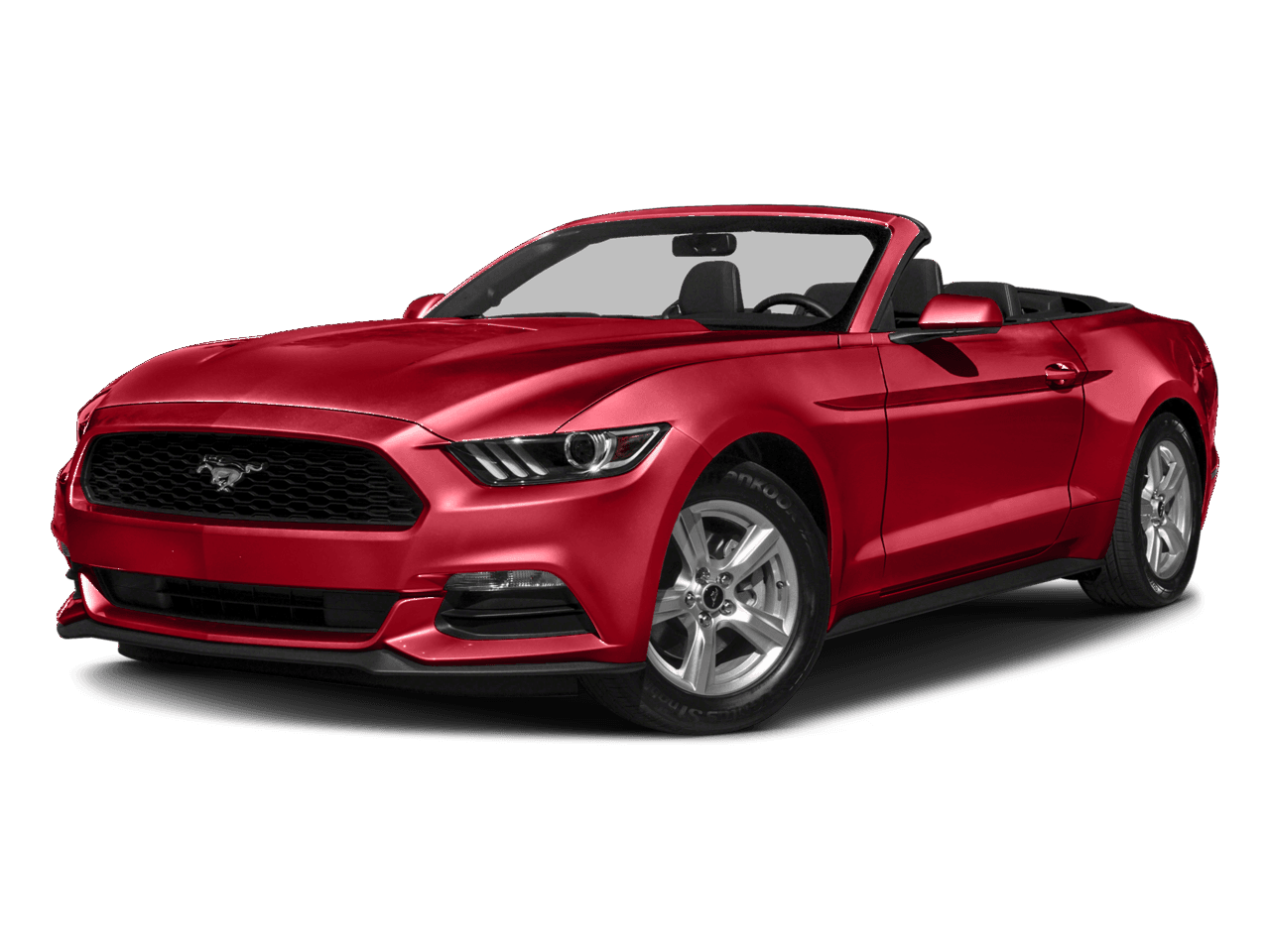 2017 Ford Mustang V6 Convertible - Front 3/4, facing to the left