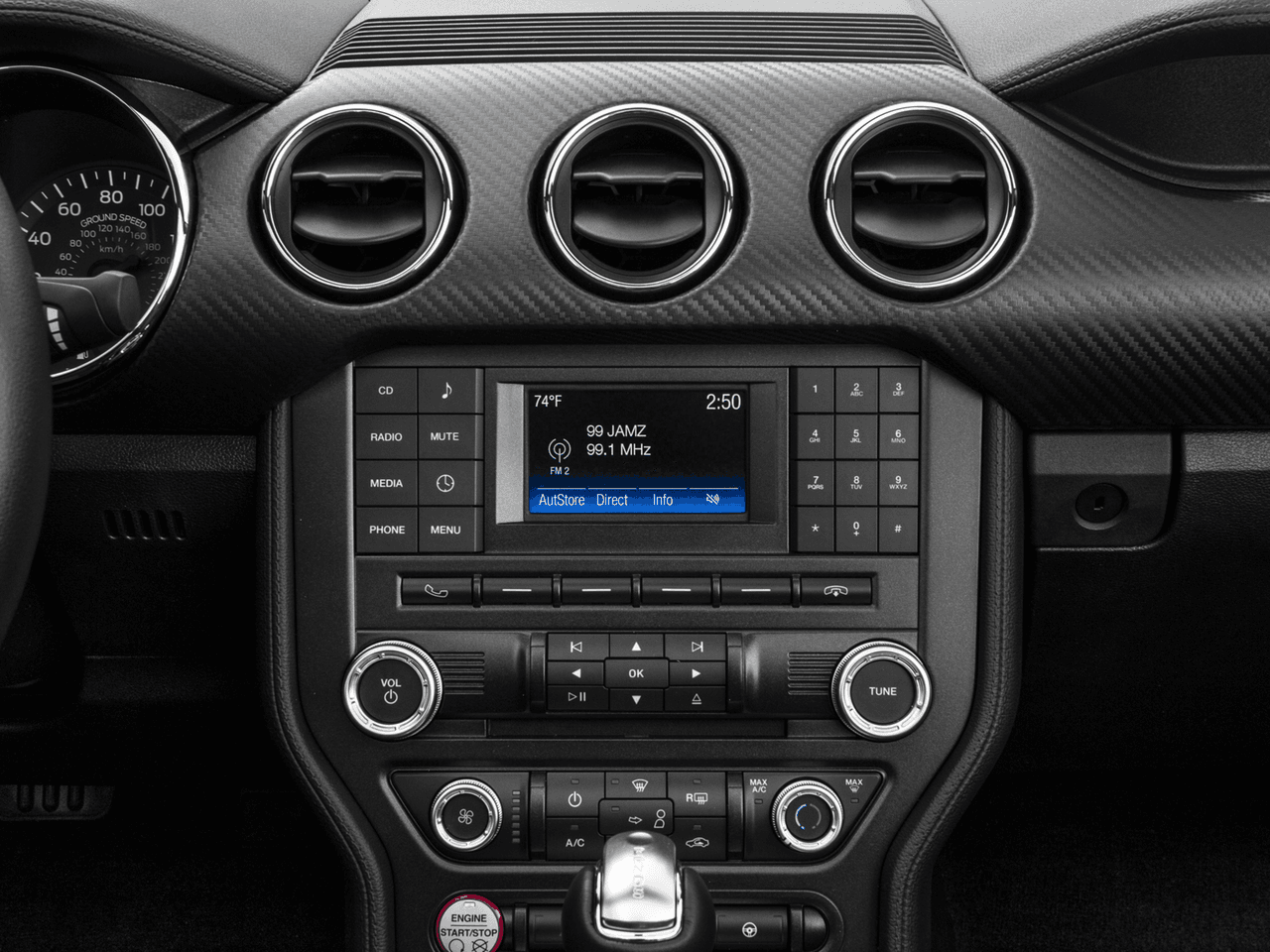 2017 Ford Mustang V6 Convertible - Interior Stereo System