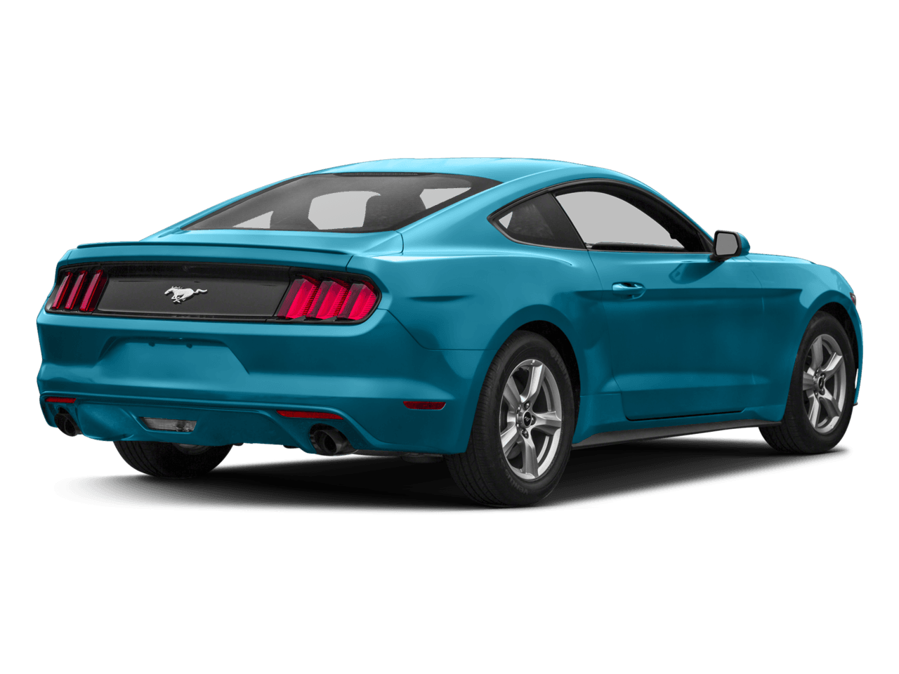 2017 Ford Mustang V6 Fastback - Rear 3/4, facing to the right