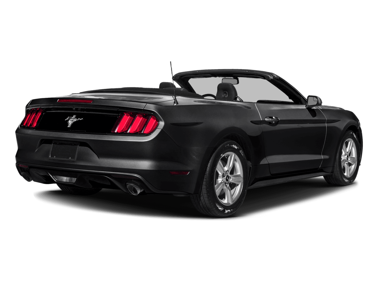 2017 Ford Mustang EcoBoost Premium Convertible - Rear 3/4, facing to the right