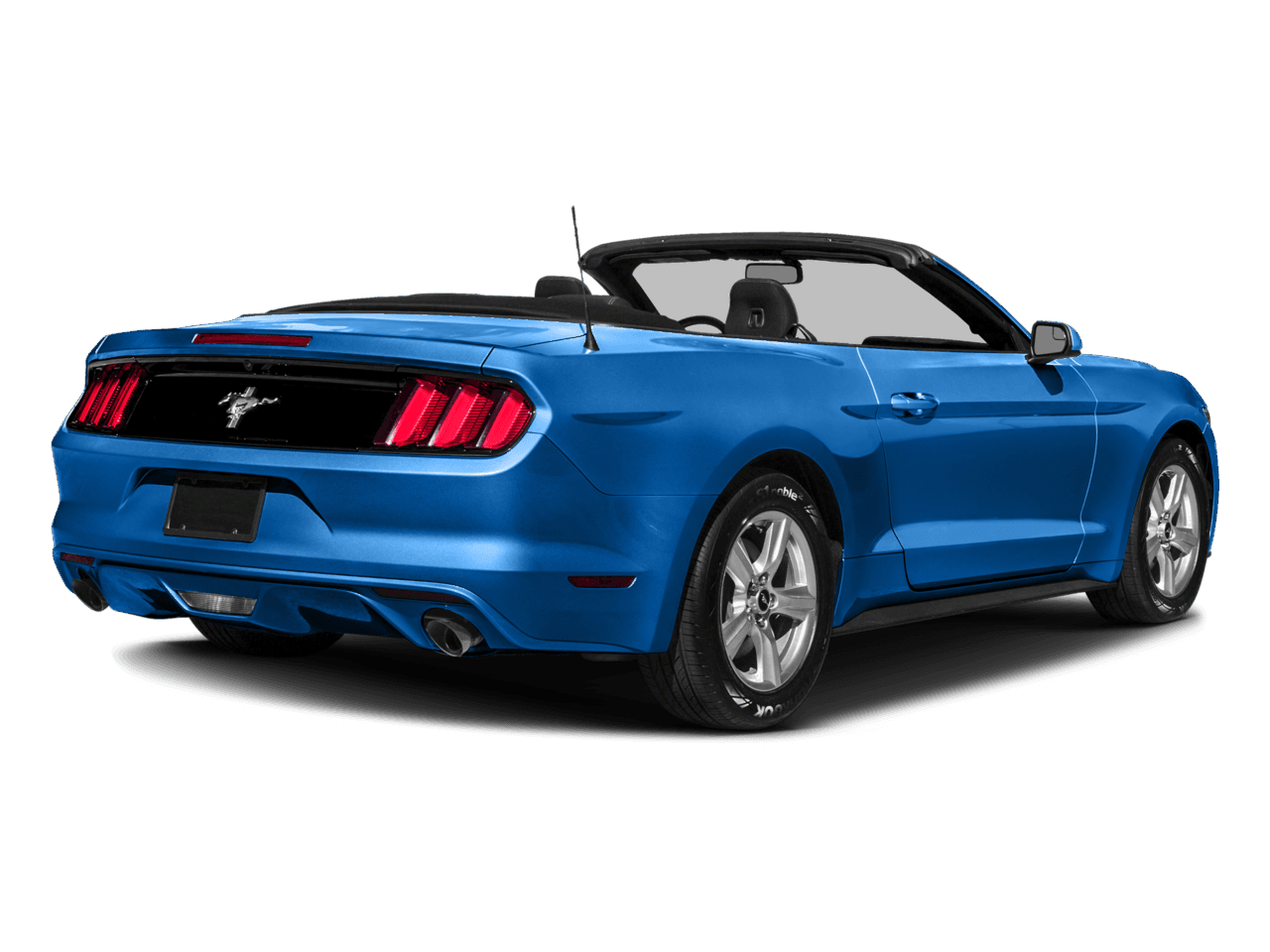 2017 Ford Mustang EcoBoost Premium Convertible - Rear 3/4, facing to the right