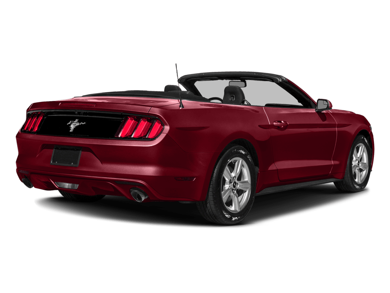 2017 Ford Mustang EcoBoost Premium Convertible - Rear 3/4, facing to the right