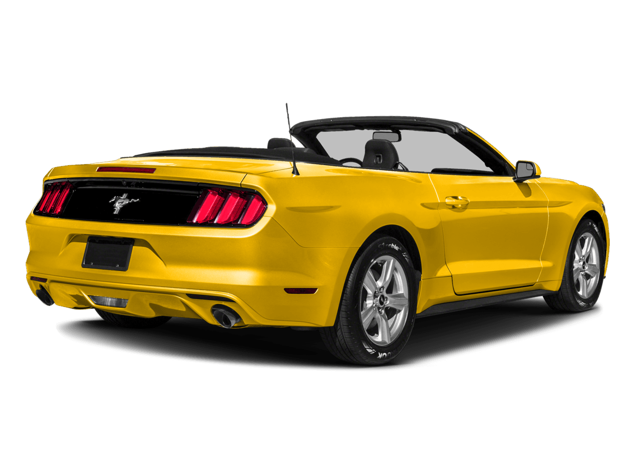 2017 Ford Mustang EcoBoost Premium Convertible - Rear 3/4, facing to the right