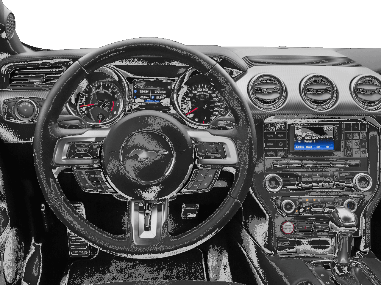 2017 Ford Mustang EcoBoost Fastback - Interior Drivers Dash