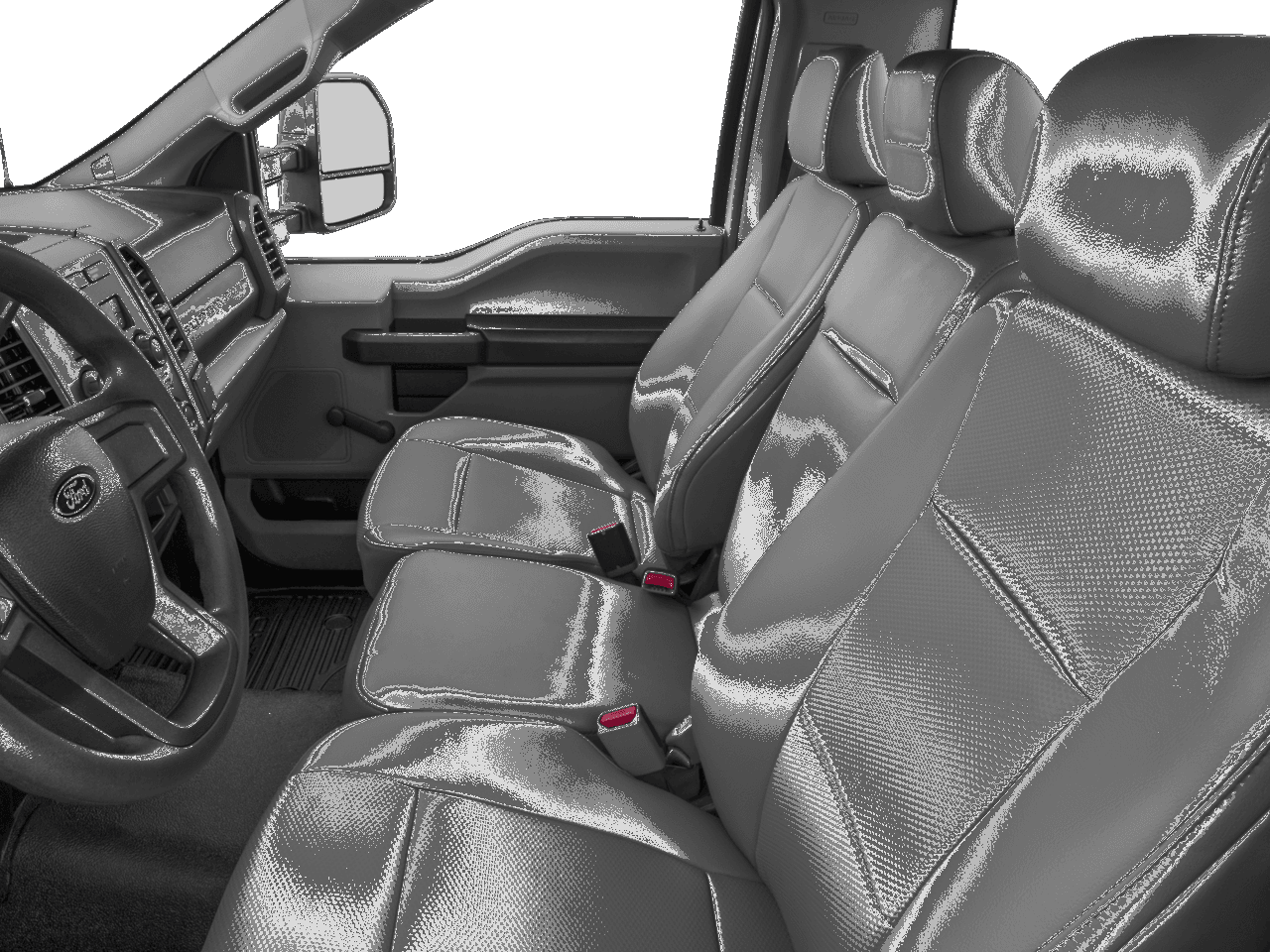 2017 Ford Super Duty F-350 SRW XL 4WD Reg Cab 8' Box - Interior Driver's Side with Door Open, Front Seat Feature