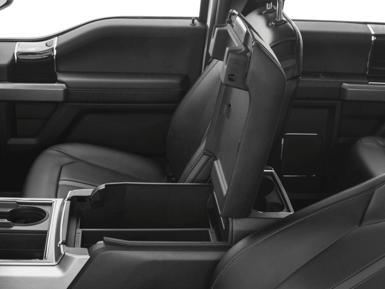 2017 Ford Super Duty F-350 SRW Platinum 4WD Crew Cab 8' Box - Interior Center Storage Console