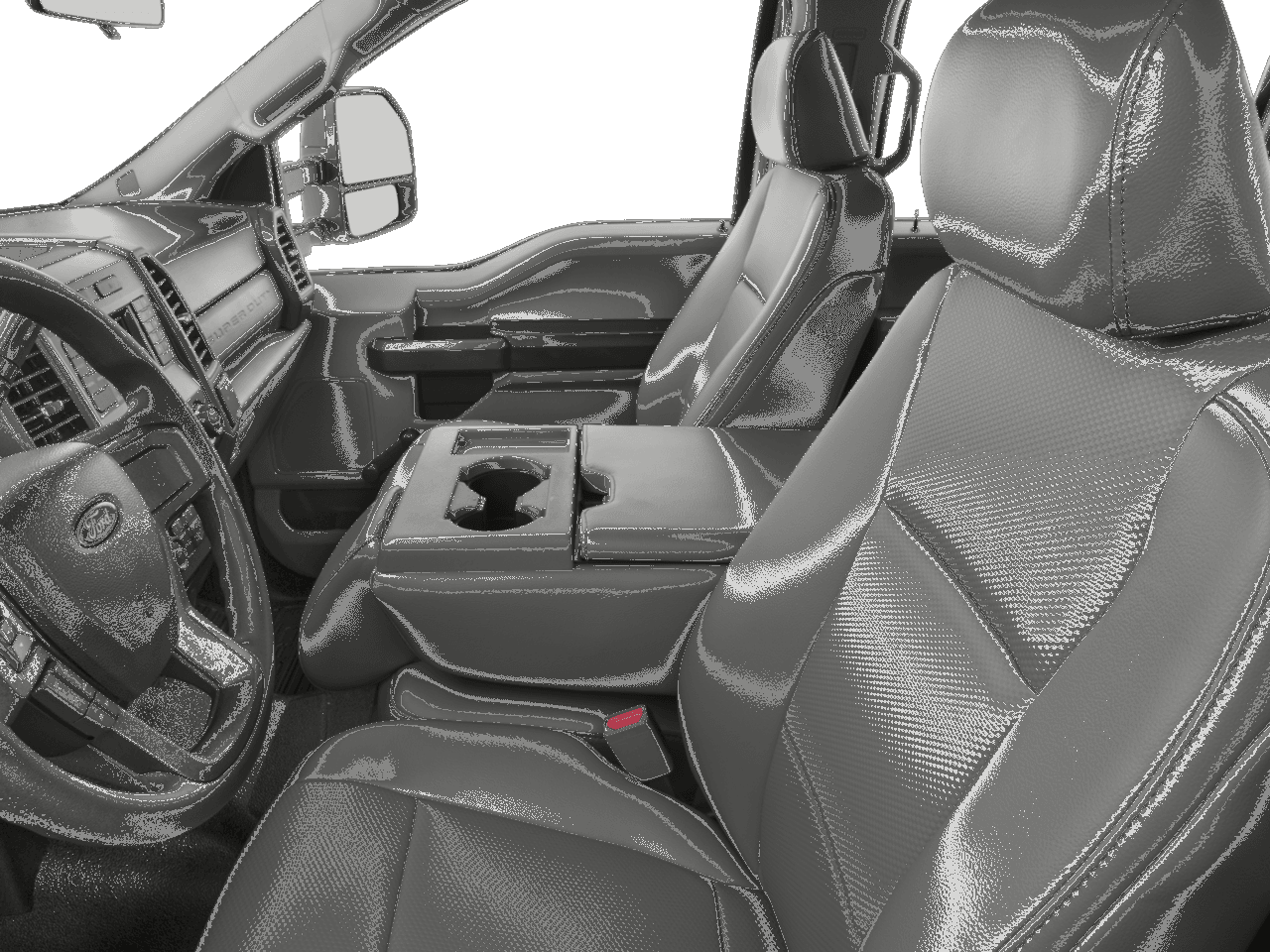 2017 Ford Super Duty F-350 SRW XL 2WD Crew Cab 8' Box - Interior Driver's Side with Door Open, Front Seat Feature