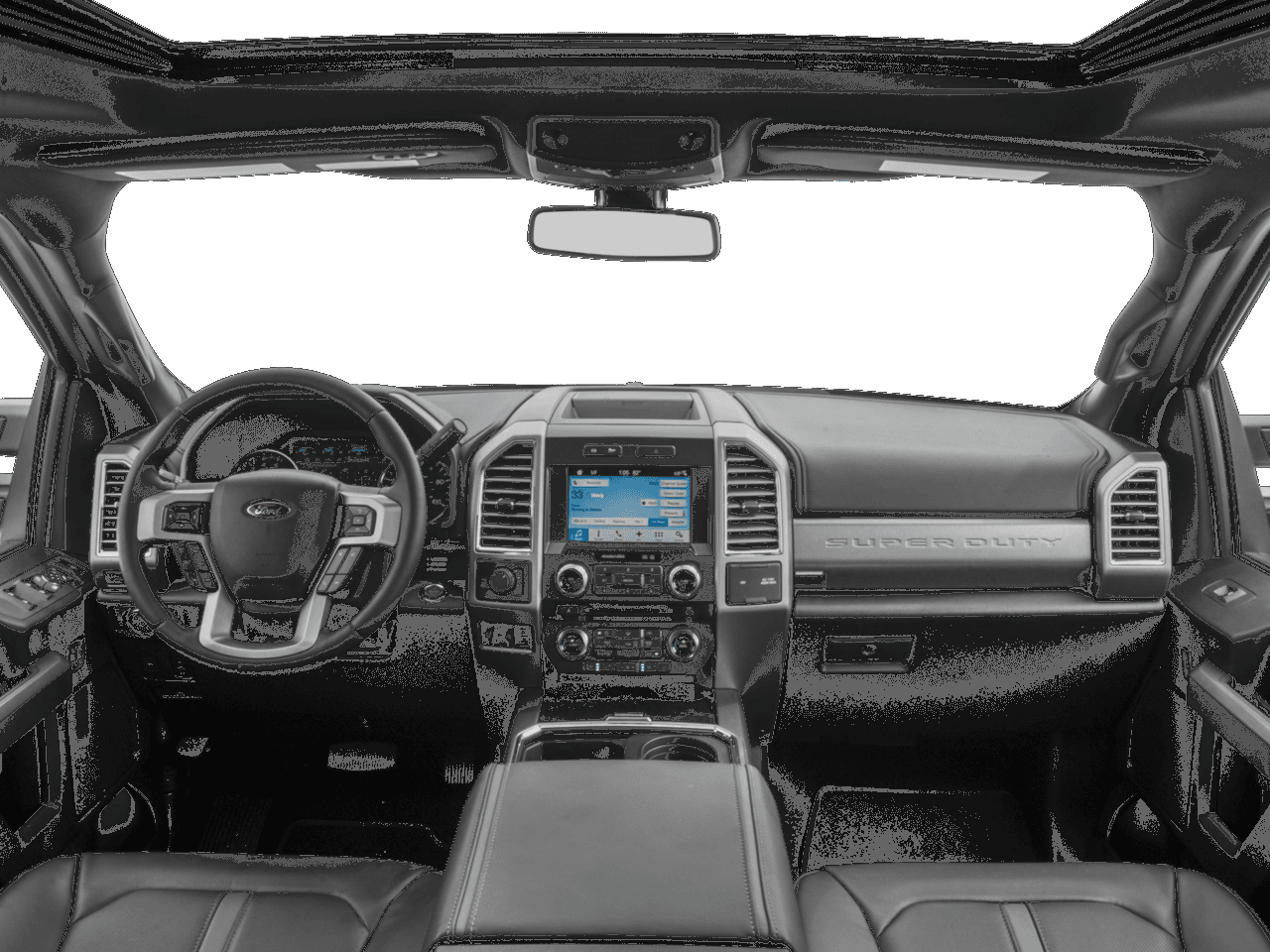 2017 Ford Super Duty F-350 SRW Platinum 4WD Crew Cab 6.75' Box - Interior Full Dash Basic