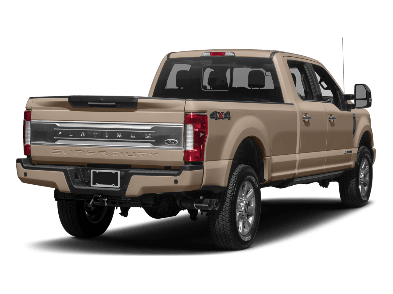 2017 Ford Super Duty F-350 SRW Platinum 4WD Crew Cab 6.75' Box - Rear 3/4, facing to the right