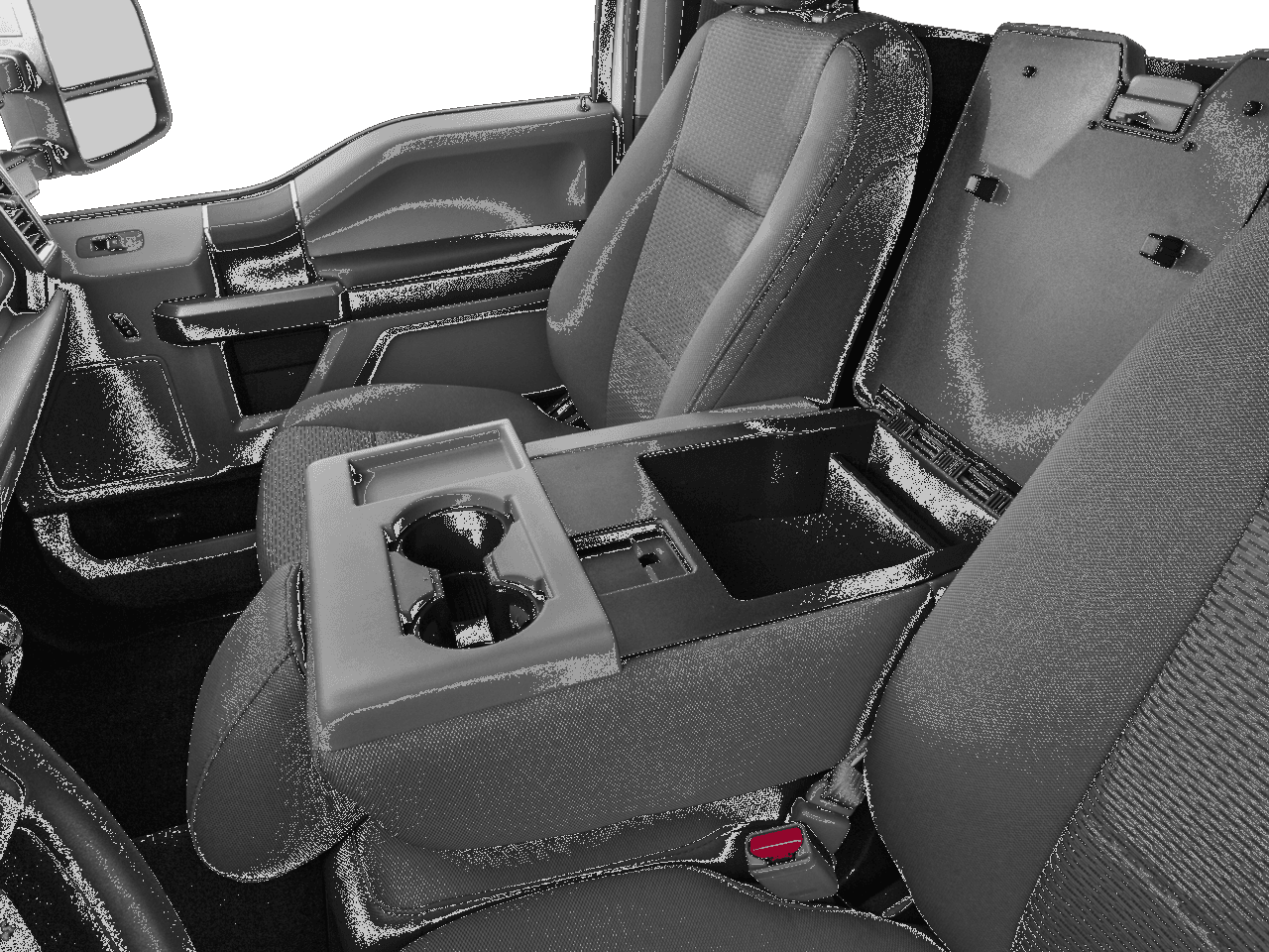 2017 Ford Super Duty F-350 SRW XLT 4WD Reg Cab 8' Box - Interior Center Storage Console