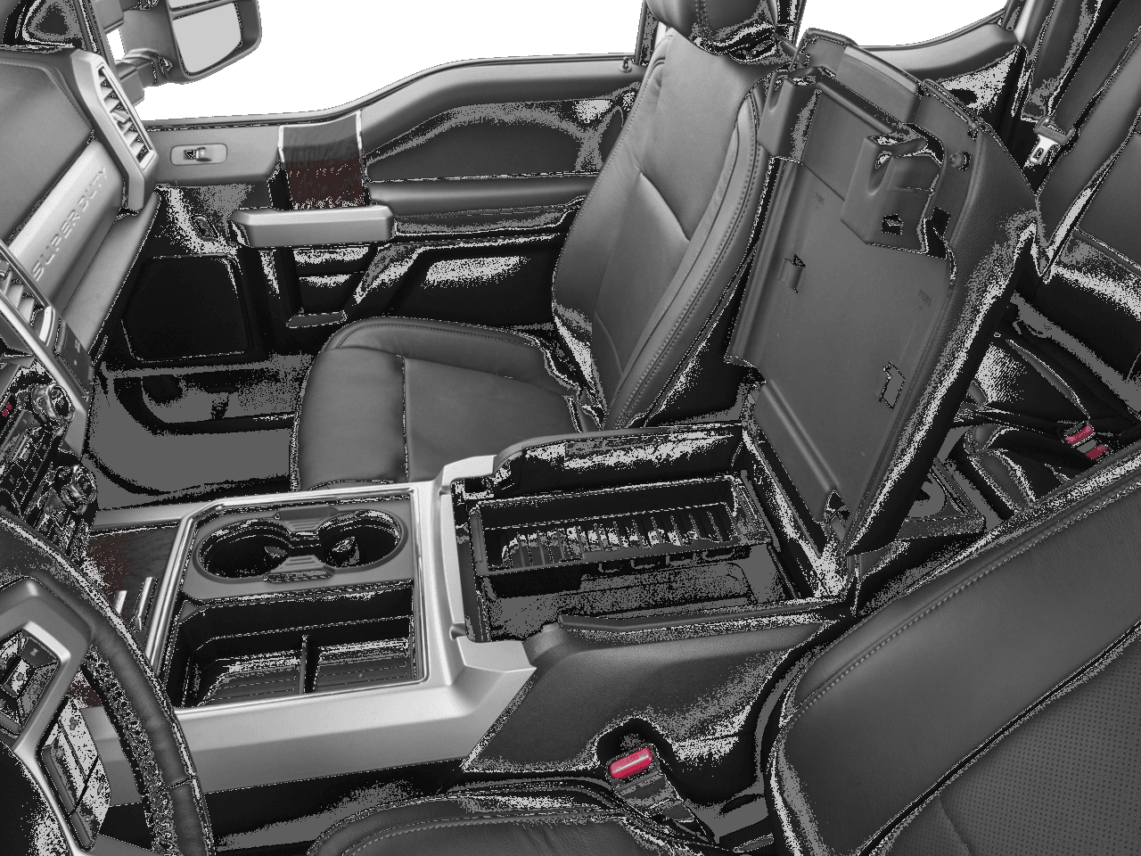 2017 Ford Super Duty F-350 SRW Lariat 2WD SuperCab 8' Box - Interior Center Storage Console