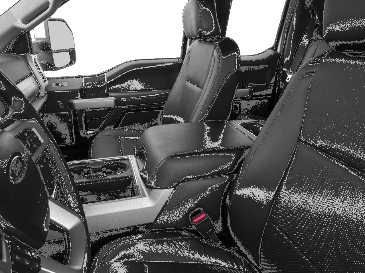 2017 Ford Super Duty F-350 SRW Lariat 2WD SuperCab 8' Box - Interior Driver's Side with Door Open, Front Seat Feature