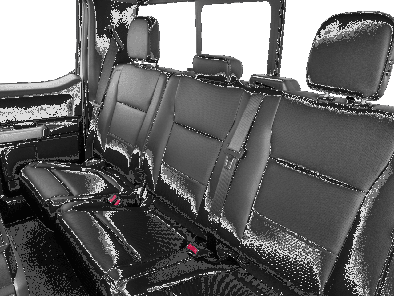 2017 Ford Super Duty F-350 SRW Lariat 2WD SuperCab 8' Box - Interior Rear seats