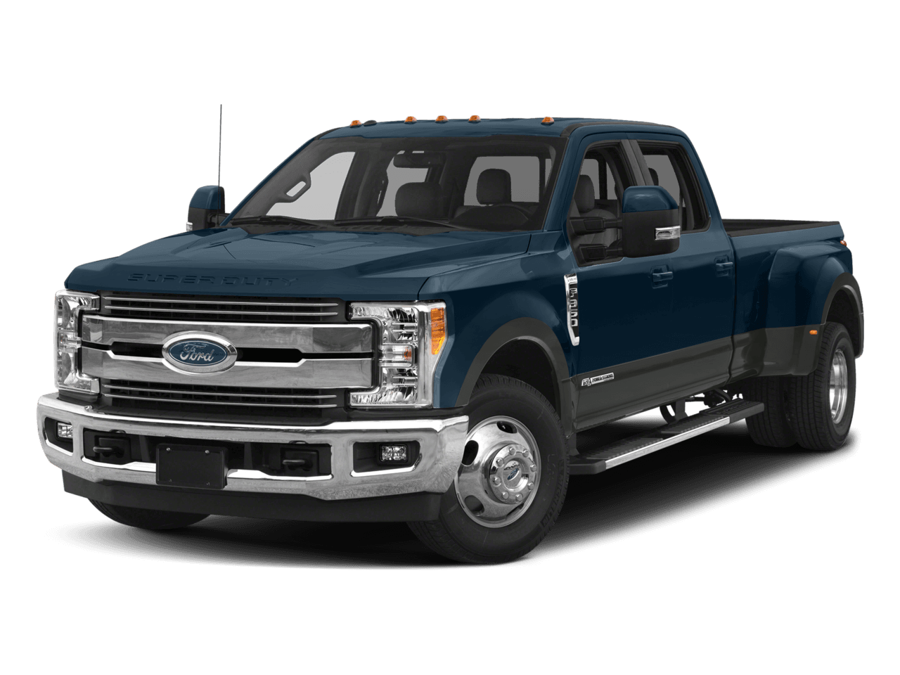 2017 Ford Super Duty F-350 DRW Lariat 2WD Crew Cab 8' Box - Front 3/4, facing to the left