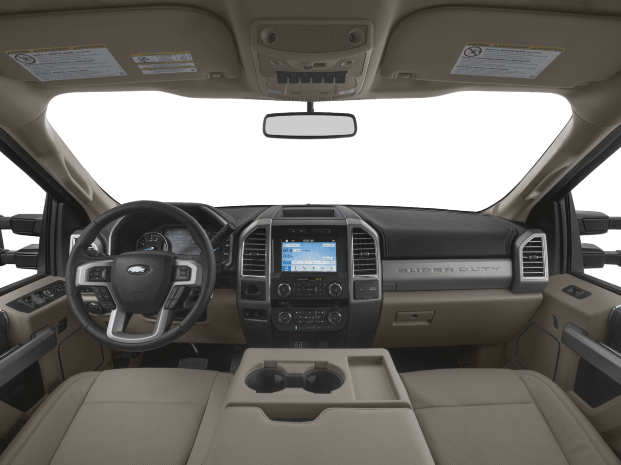 2017 Ford Super Duty F-350 DRW Lariat 2WD Crew Cab 8' Box - Interior Full Dash Basic