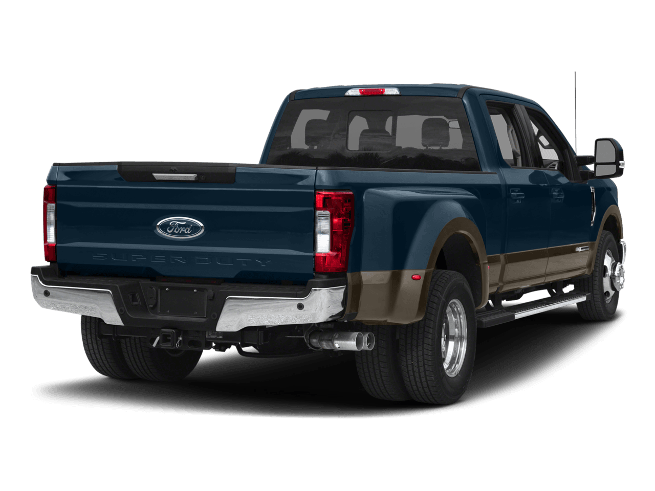 2017 Ford Super Duty F-350 DRW Lariat 2WD Crew Cab 8' Box - Rear 3/4, facing to the right