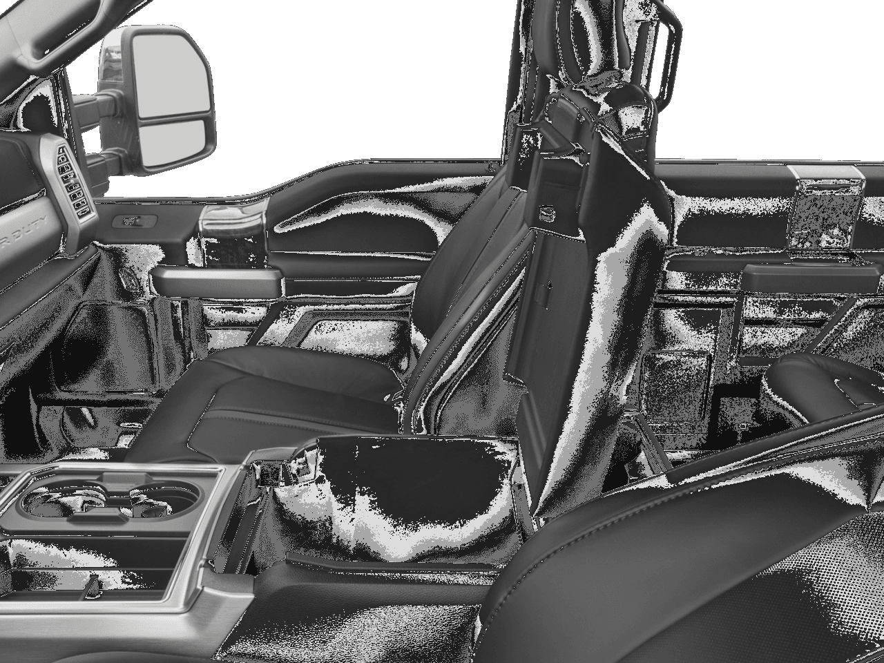 2017 Ford Super Duty F-350 DRW Platinum 4WD Crew Cab 8' Box - Interior Center Storage Console