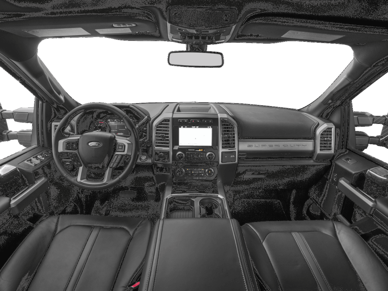2017 Ford Super Duty F-350 DRW Platinum 4WD Crew Cab 8' Box - Interior Full Dash Basic