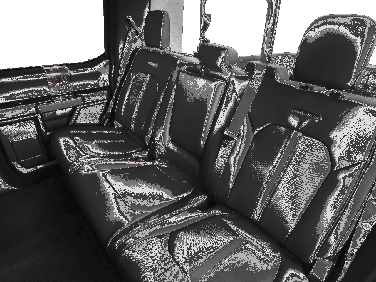 2017 Ford Super Duty F-350 DRW Platinum 4WD Crew Cab 8' Box - Interior Rear seats