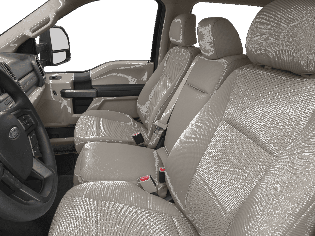 2017 Ford Super Duty F-350 DRW XLT 2WD Crew Cab 8' Box - Interior Driver's Side with Door Open, Front Seat Feature