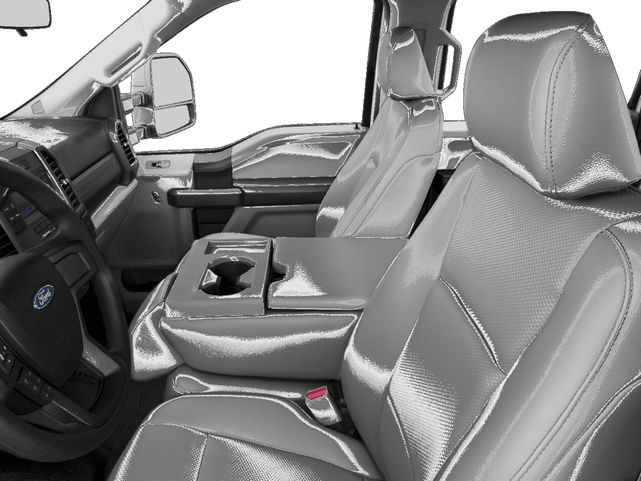 2017 Ford Super Duty F-350 DRW XL 2WD Crew Cab 8' Box - Interior Driver's Side with Door Open, Front Seat Feature