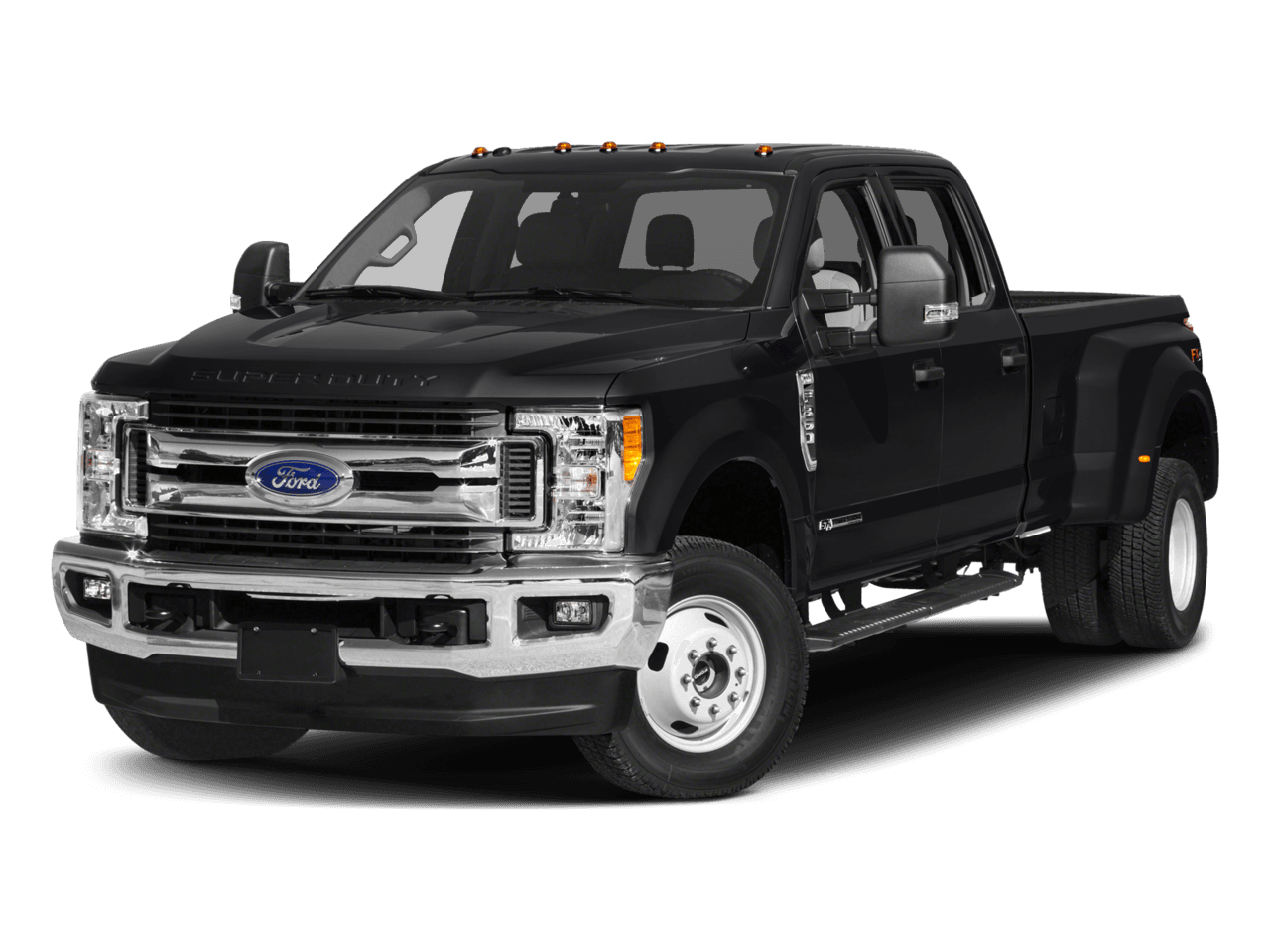2017 Ford Super Duty F-350 DRW XLT 4WD Crew Cab 8' Box - Front 3/4, facing to the left