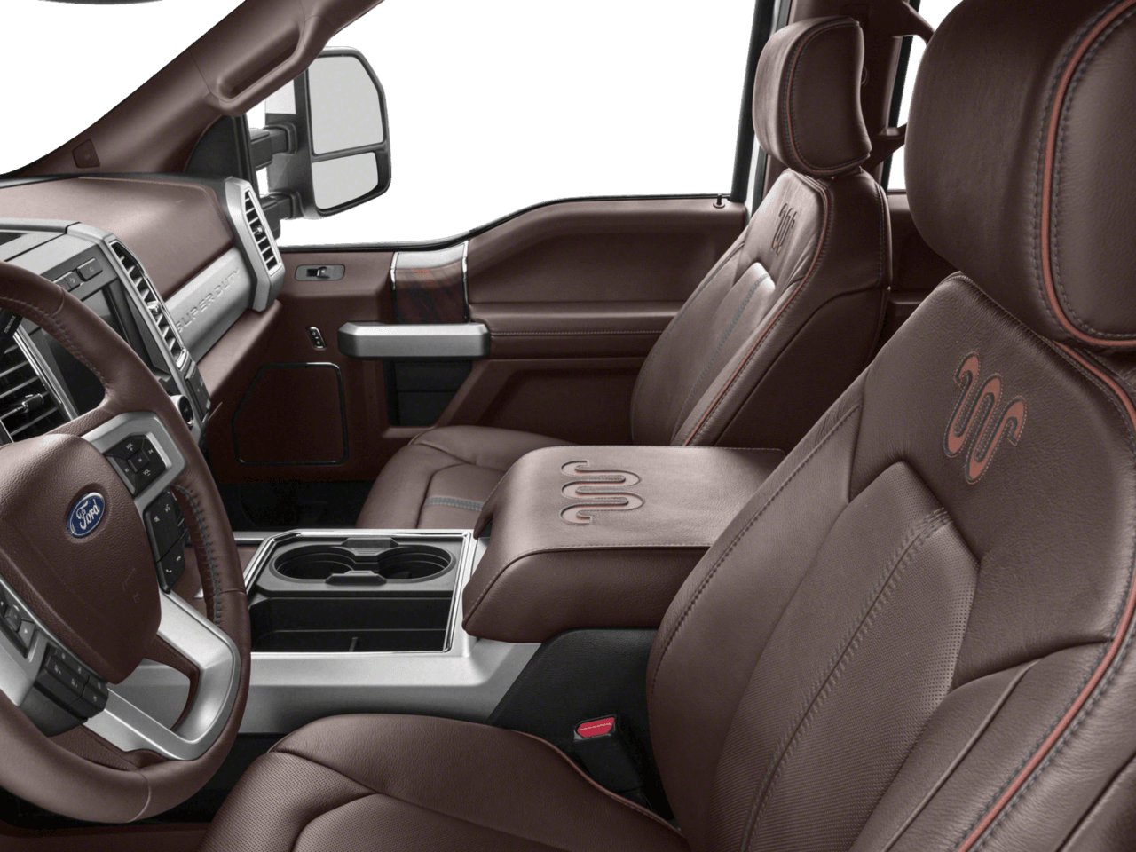 2017 Ford Super Duty F-350 DRW King Ranch 2WD Crew Cab 8' Box - Interior Driver's Side with Door Open, Front Seat Feature