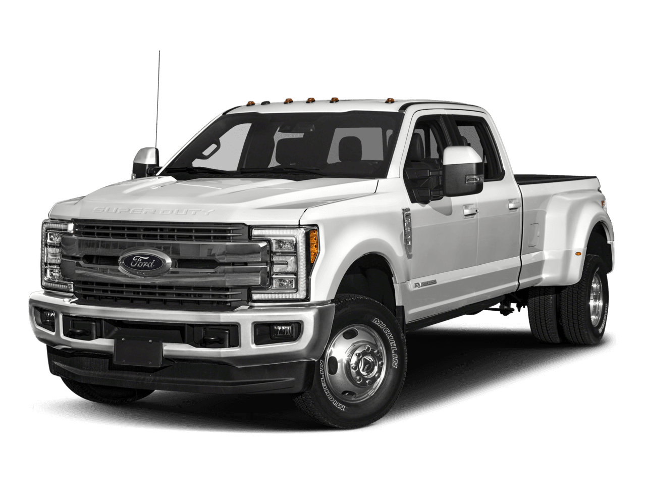 2017 Ford Super Duty F-350 DRW King Ranch 2WD Crew Cab 8' Box - Front 3/4, facing to the left