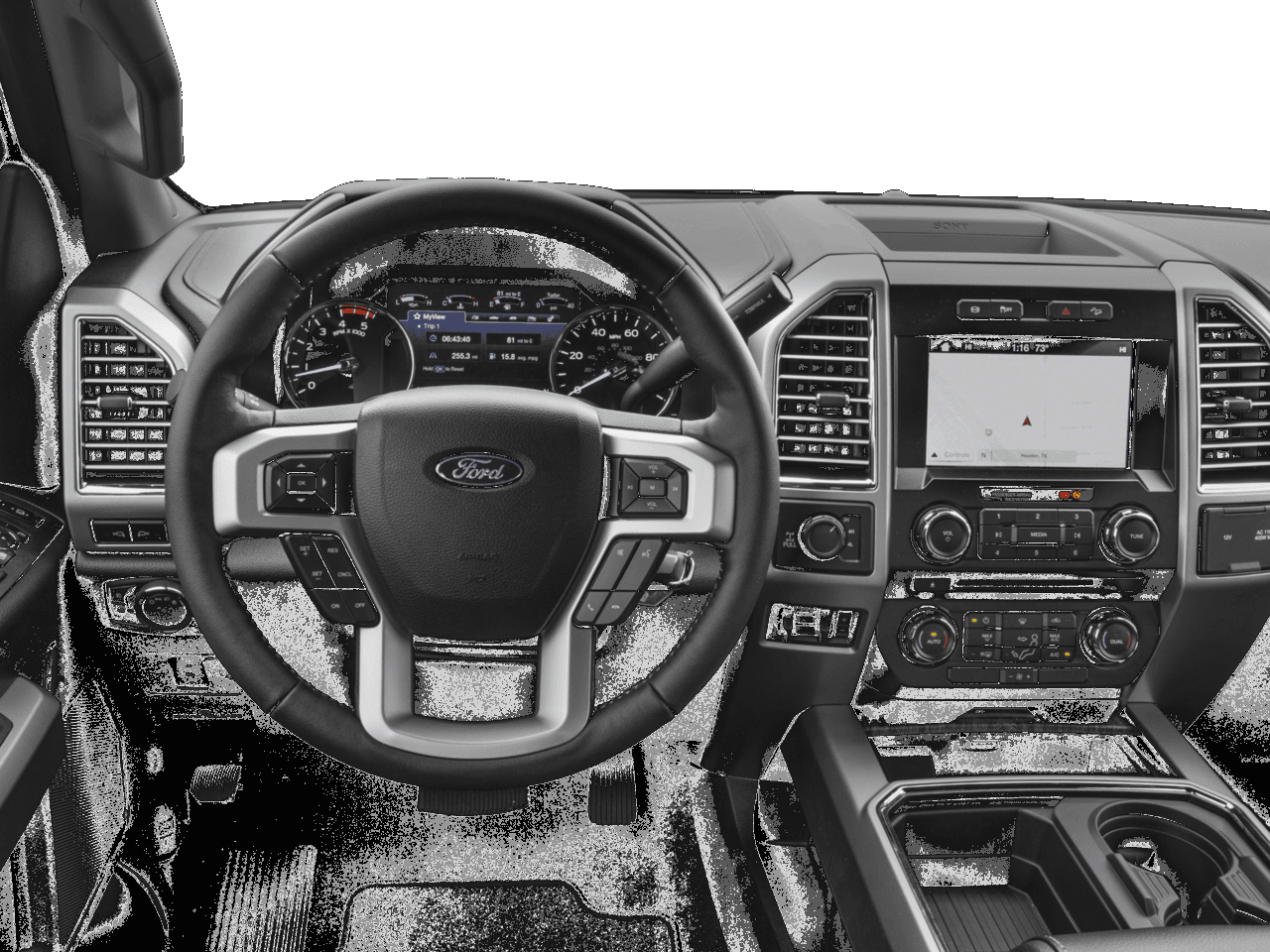 2017 Ford Super Duty F-250 SRW Lariat 4WD Crew Cab 8' Box - Interior Drivers Dash