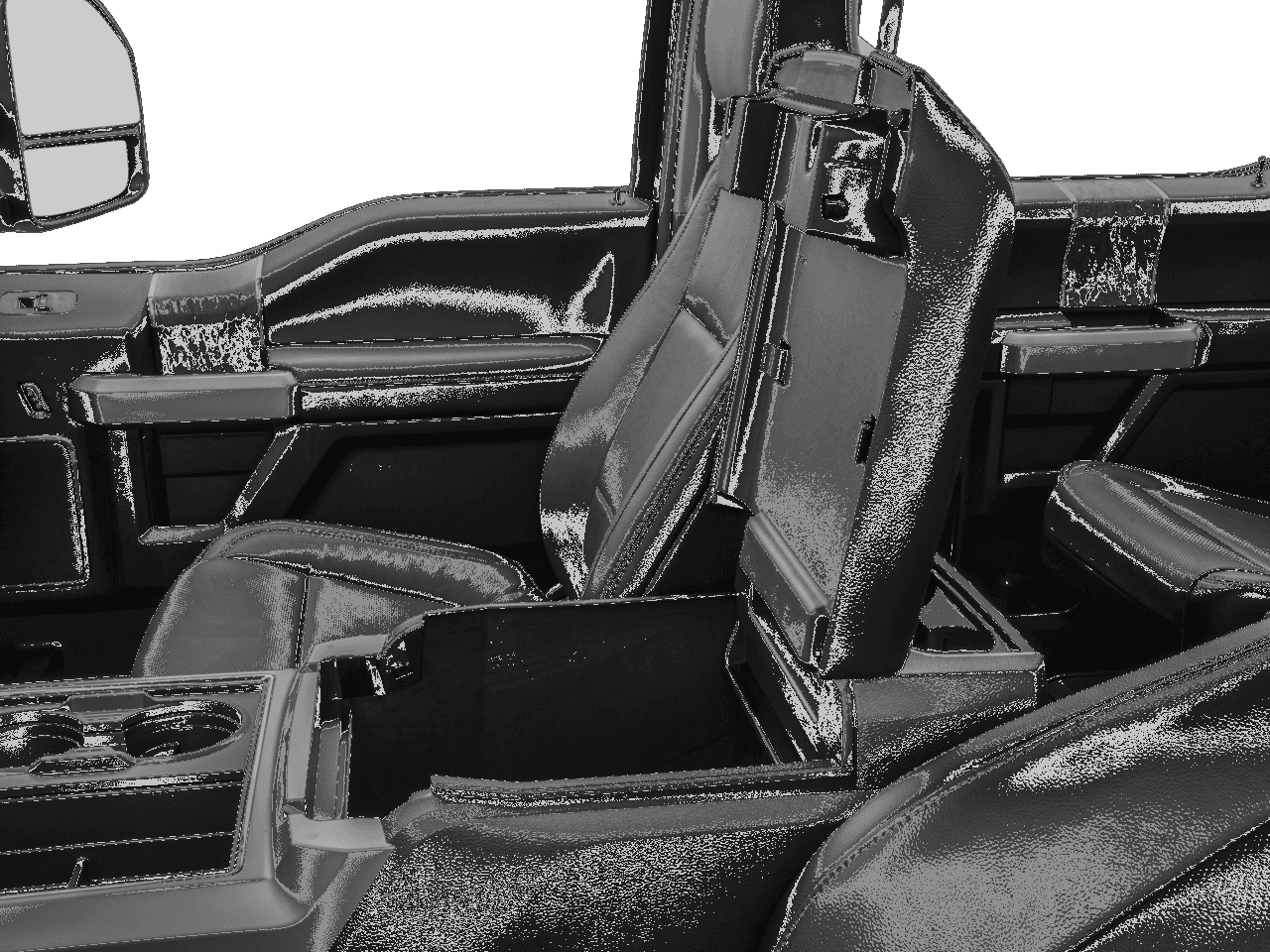 2017 Ford Super Duty F-250 SRW Lariat 2WD Crew Cab 6.75' Box - Interior Center Storage Console